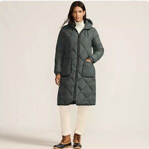Women's FeatherFree Insulated Diamond Quilted Maxi Coat